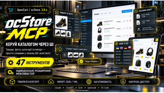 OpenCart MCP — керування магазином через ШІ